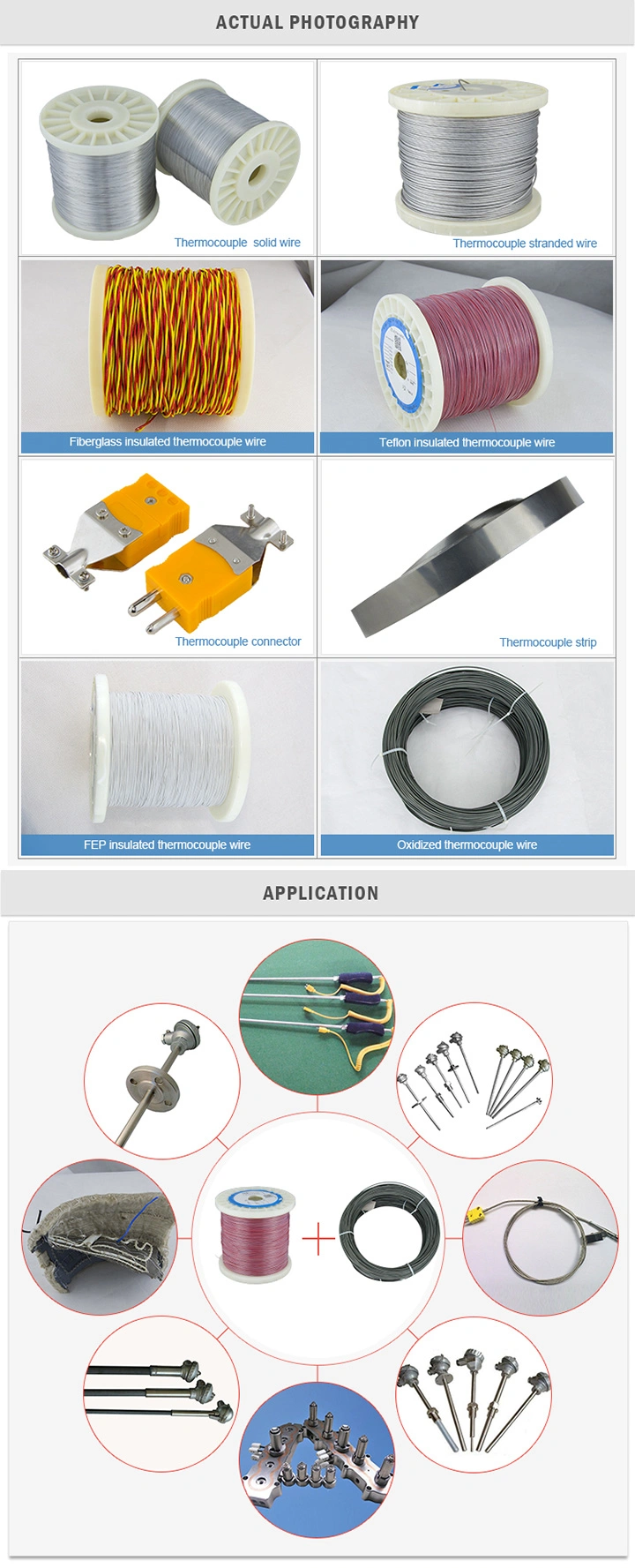 Tankii Fiberglass Insulated Cable k type thermocouple grade conductor